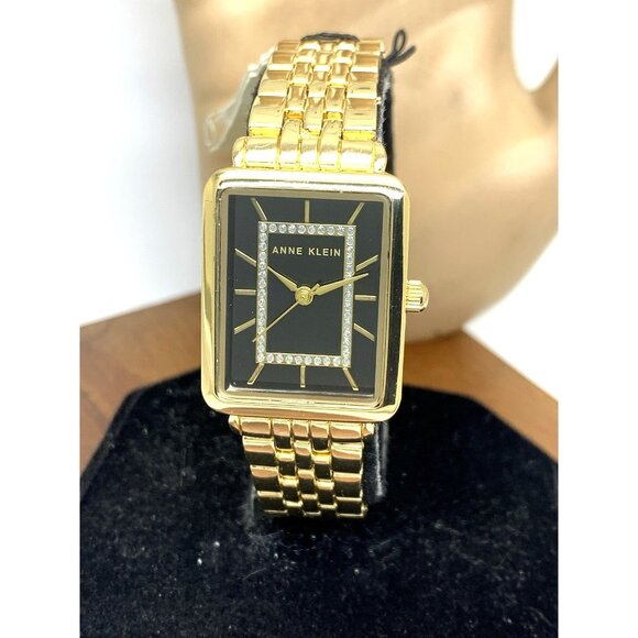 Anne Klein Accessories - Anne Klein Women's Watch AK/3760 Quartz Black Dial Gold Stainless Steel 24mm